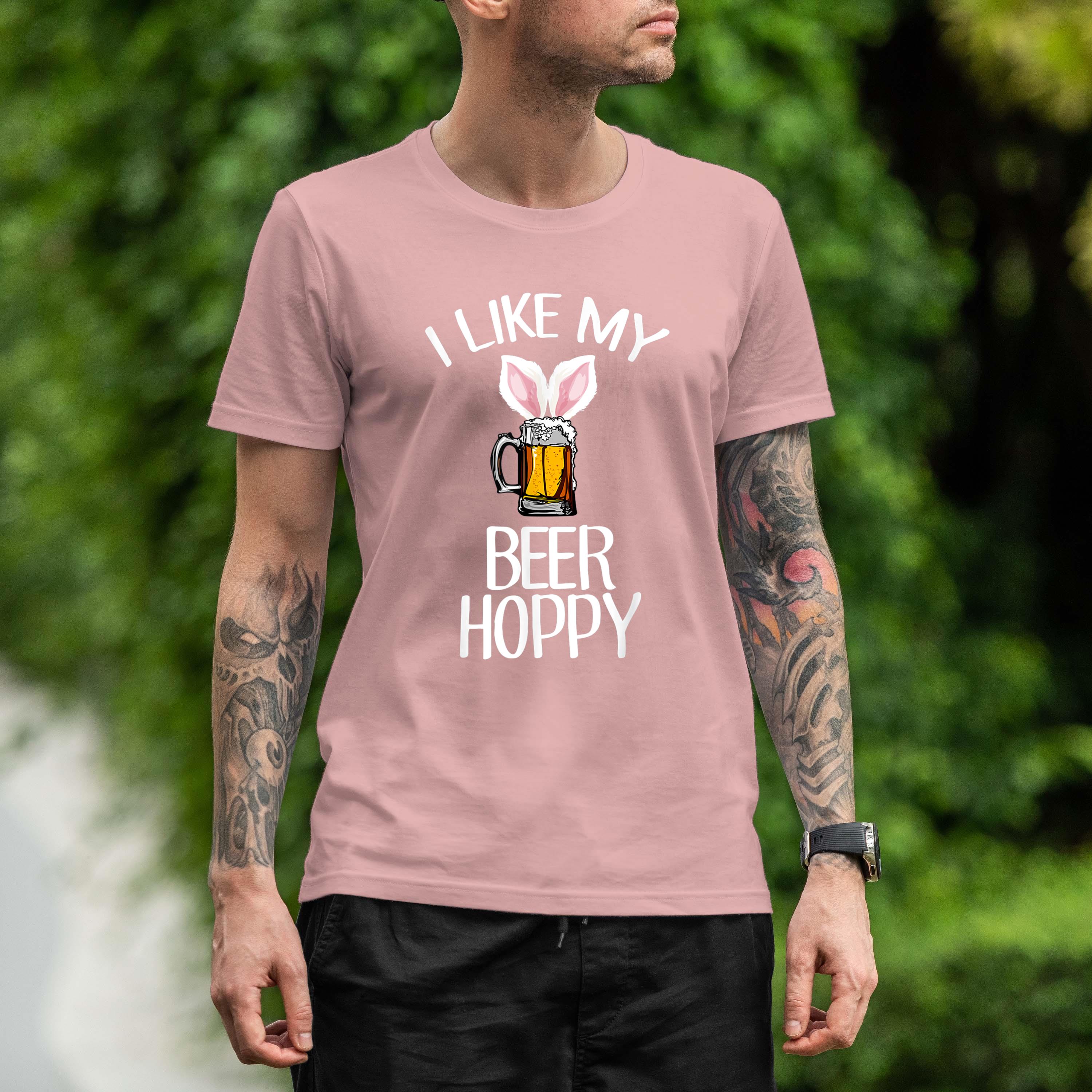 Hoppy Beer Funny Bunny Easter Humor Shirt 